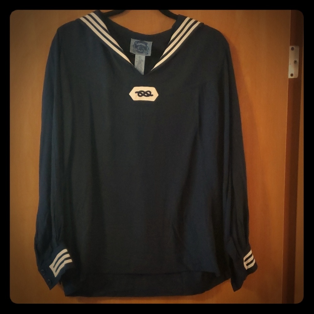 Vintage sailor nautical blouse